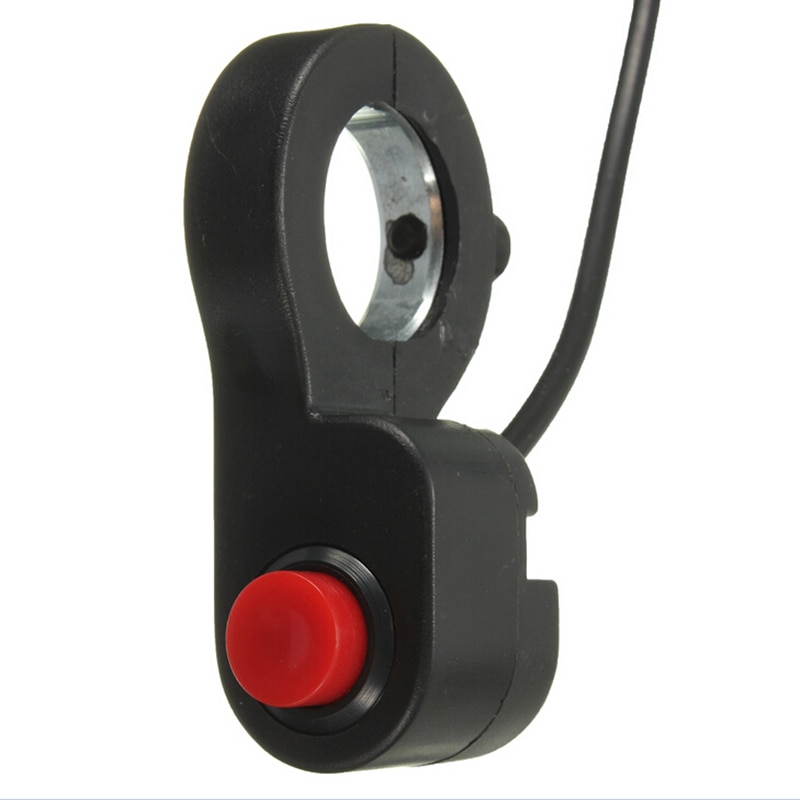 1PC Universal Motorcycle Handlebar Switch E-Bike Motor Single Switch 0.7m Cable ATV Horn Starter Kill Button Switch 7/8''