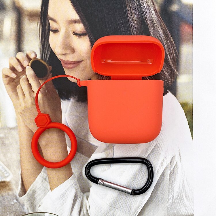 Funda protectora de silicona para auriculares OPPO Enco, funda de protección suave sin cables con Bluetooth y gancho: red