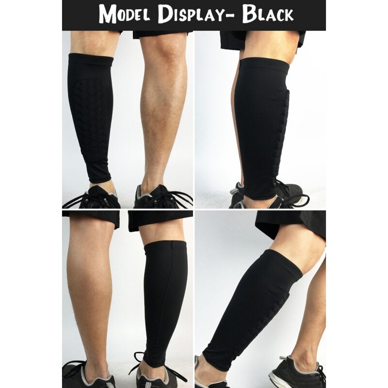 1Pcs Sport Basketbal Been Mouwen Honingraat Anti-Crash Compressie Been Kalf Mouw Fietsen Running Jogging Beenwarmers