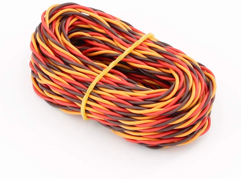 5M 16 Voeten 22AWG 26awg 30/60 Core 3 Manier Twist Servo Verlengkabel Jr Futaba Twisted Wire Lead Voor rc Vliegtuig Accessoires: 26awg JR 5M