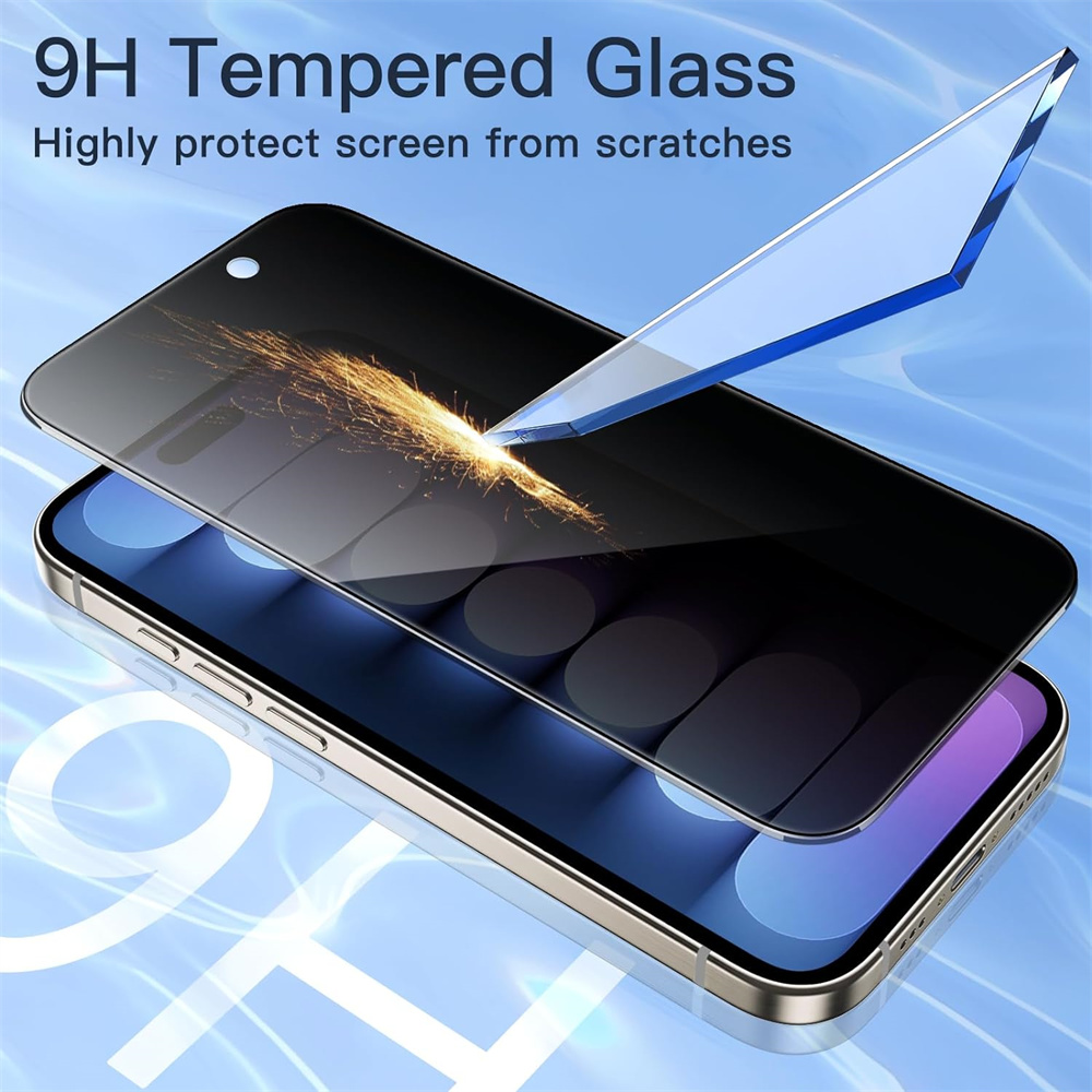 2/4PCS Privacy Screen Protector For iPhone 17 Pro Max Anti-Spy Glass For iPhone 16 15 14 13 12 11 Pro Max Anti-spy Film
