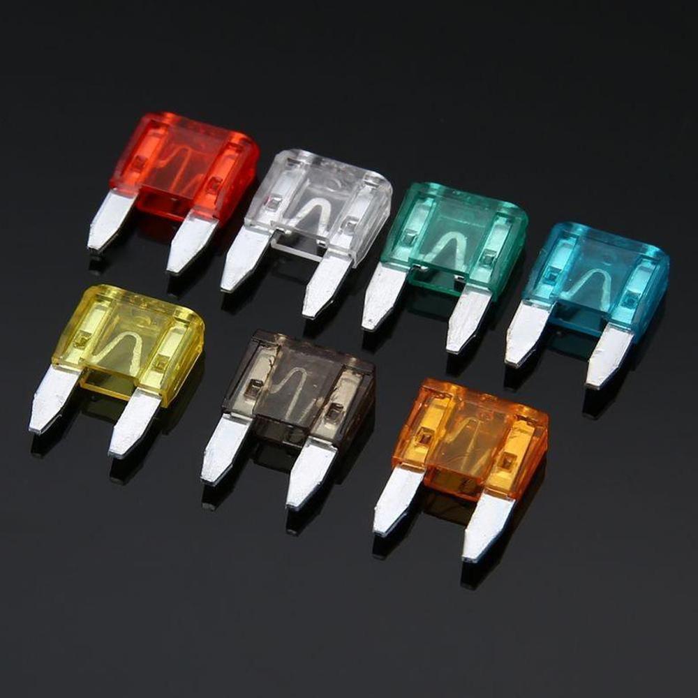 Mini Auto Sicherung 5A 7,5 EINE 10A 15A 20A 25A 30A Ampere mit Typ Kasten Auto W9T5 Klinge Sortiment Clip einstellen Sicherungen Lkw SUV Fahrzeug Boa R4G6