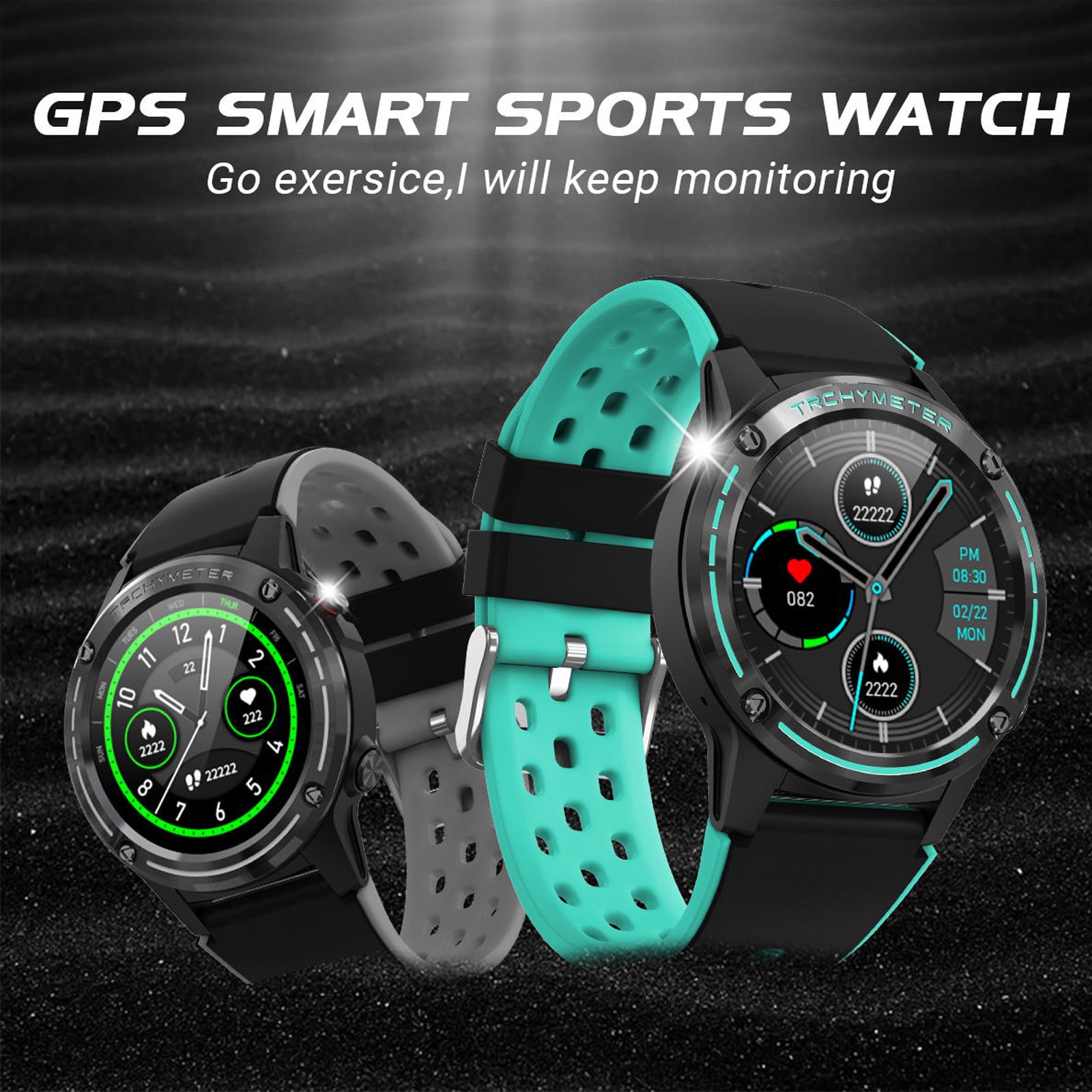 GPS M6 Männer 1,3 Zoll 360MAH Bluetooth Anruf Kompass Barometer Smartwatch draussen Sport Wasserdichte Uhren Мужские Часы