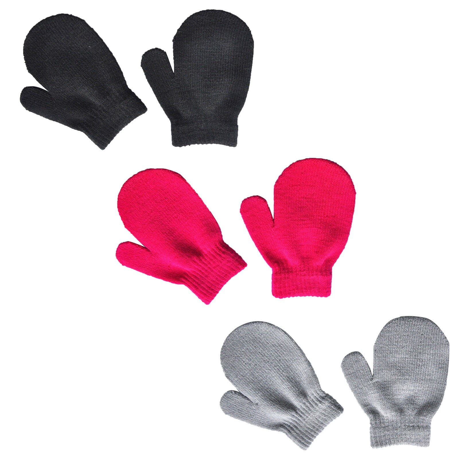 3 Pairs Warming Infant Baby Cute Lovely Knit Mittens Girls Boys Of Winter Windproof Gloves baby accessories перчатки: H