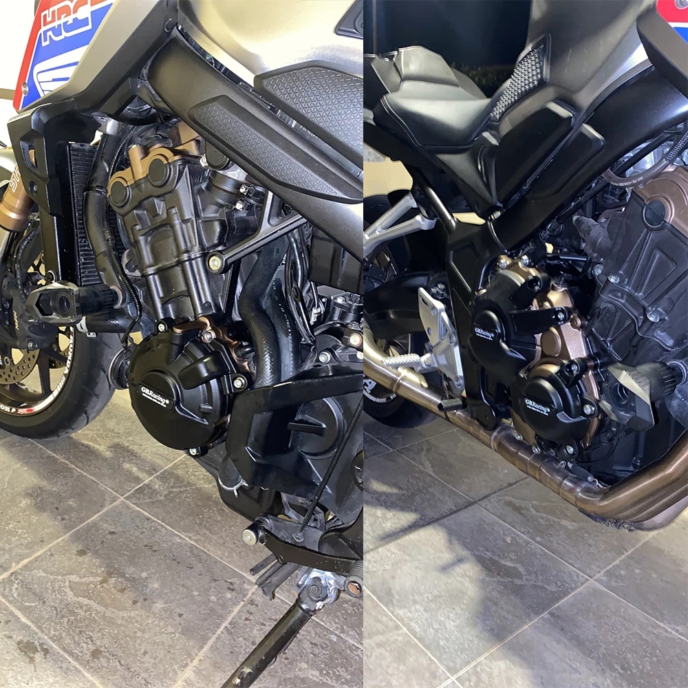 CB650R y CBR650R Juego de cubiertas de motor CBR650R Cubierta de protección CB650R Protector de motor ​ Para HONDA CB650R CB650 -2023 CB650F CBR650F