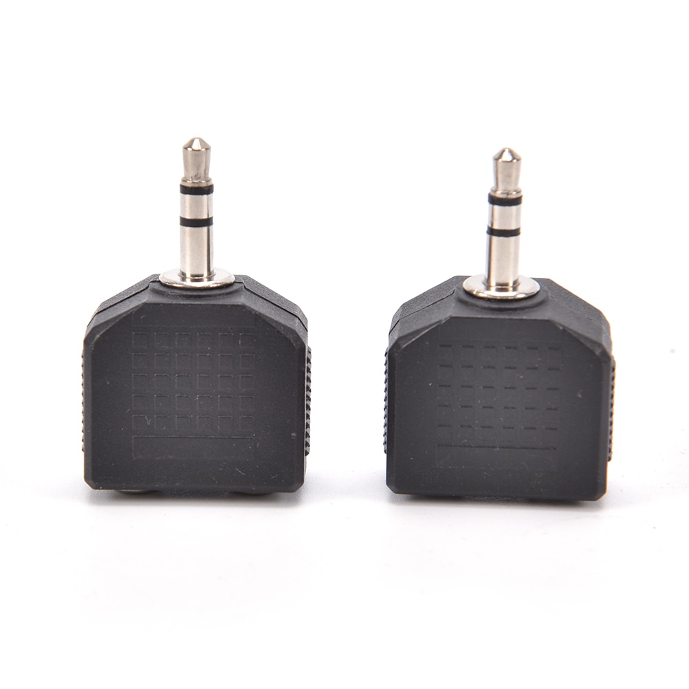 2PCS/lot Earphone Audio 3.5mm Jack Male To Double AUX Female Headphone Y Splitter Adapte For Phone Microphone Speaker
