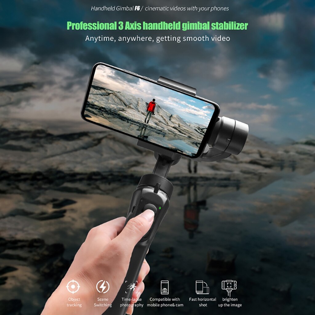 Handheld 3-Axis Gimbal Stabilizer Compatibel Met Alle Merken Van Smartphones Voor Vlog Youtuber Live Video Record Met Spo