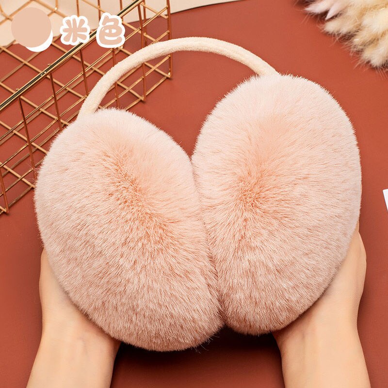 femelle en peluche adulte oreille cache-oreille hiver oreille muff mignon en peluche oreille muff