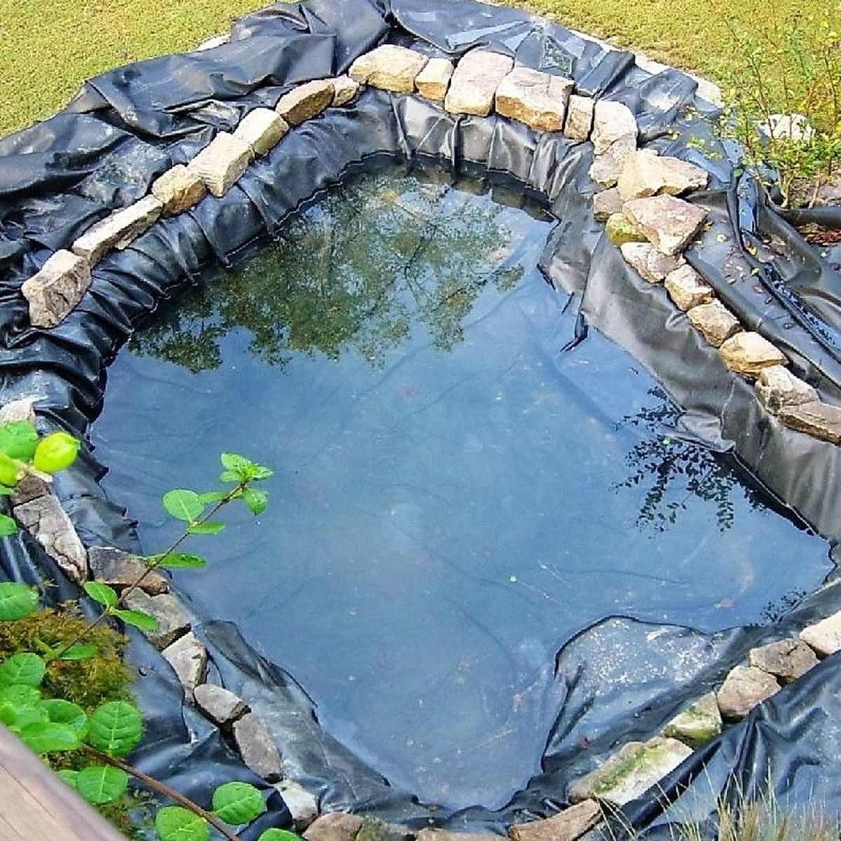 4.5X3m 0.2mm Top Fish Pond Liner Garden Pools Reinforced HDPE Heavy Duty Landscaping Pool Waterproof Liner