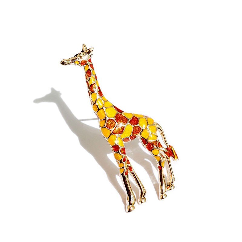 Giraffe Broches Voor Vrouwen Leuke Animal Broche Pin Mode-sieraden Goud Kleur Cadeau Voor Kinderen Prachtige Broches
