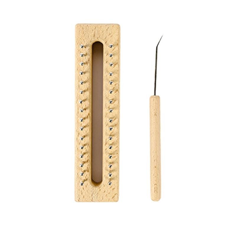 32 Pins Houten Breien Weefgetouw Boord Haak Kit Naald Diy Craft Voor Sok Hoeden Sjaals Weven Tool