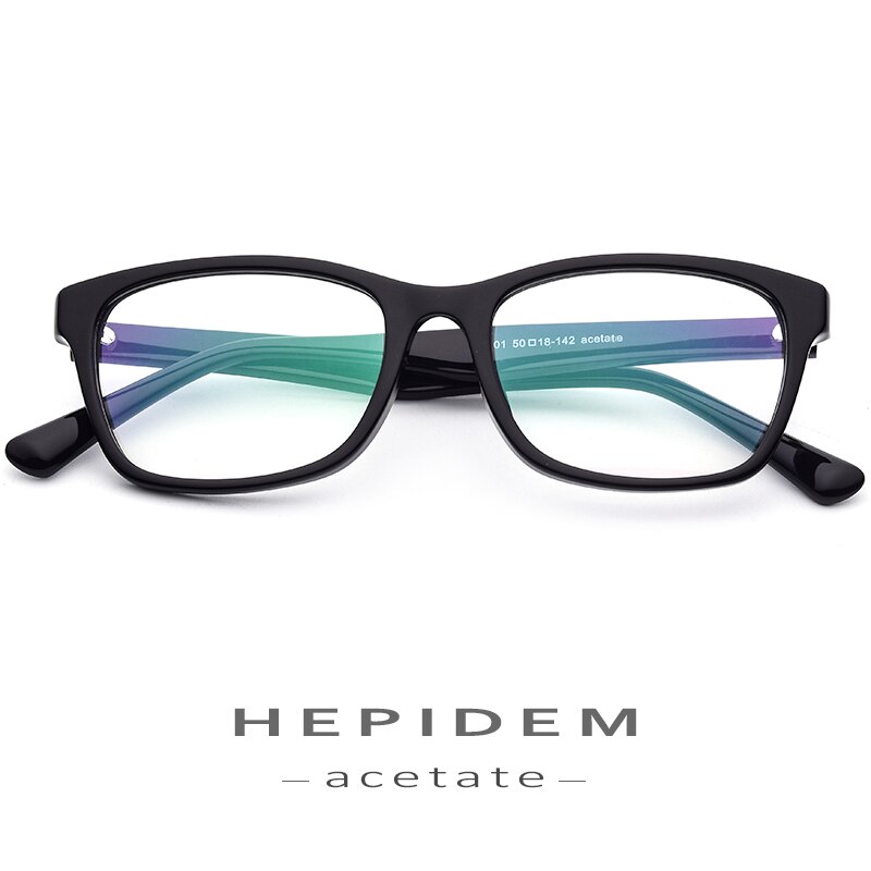 Acetate Optical Glasses Frame Men Myopia Prescription Eyeglasses Women Full Square Nerd Spectacle Eyewear