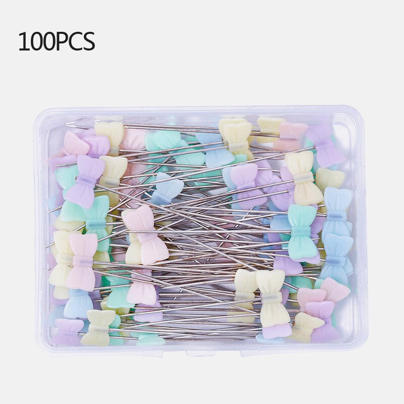 100Pcs Dressmaking Pins Embroidery Patchwork Pins Accessories Tools Sewing Needle DIY Sewing Accessories Stainless Steel Needles