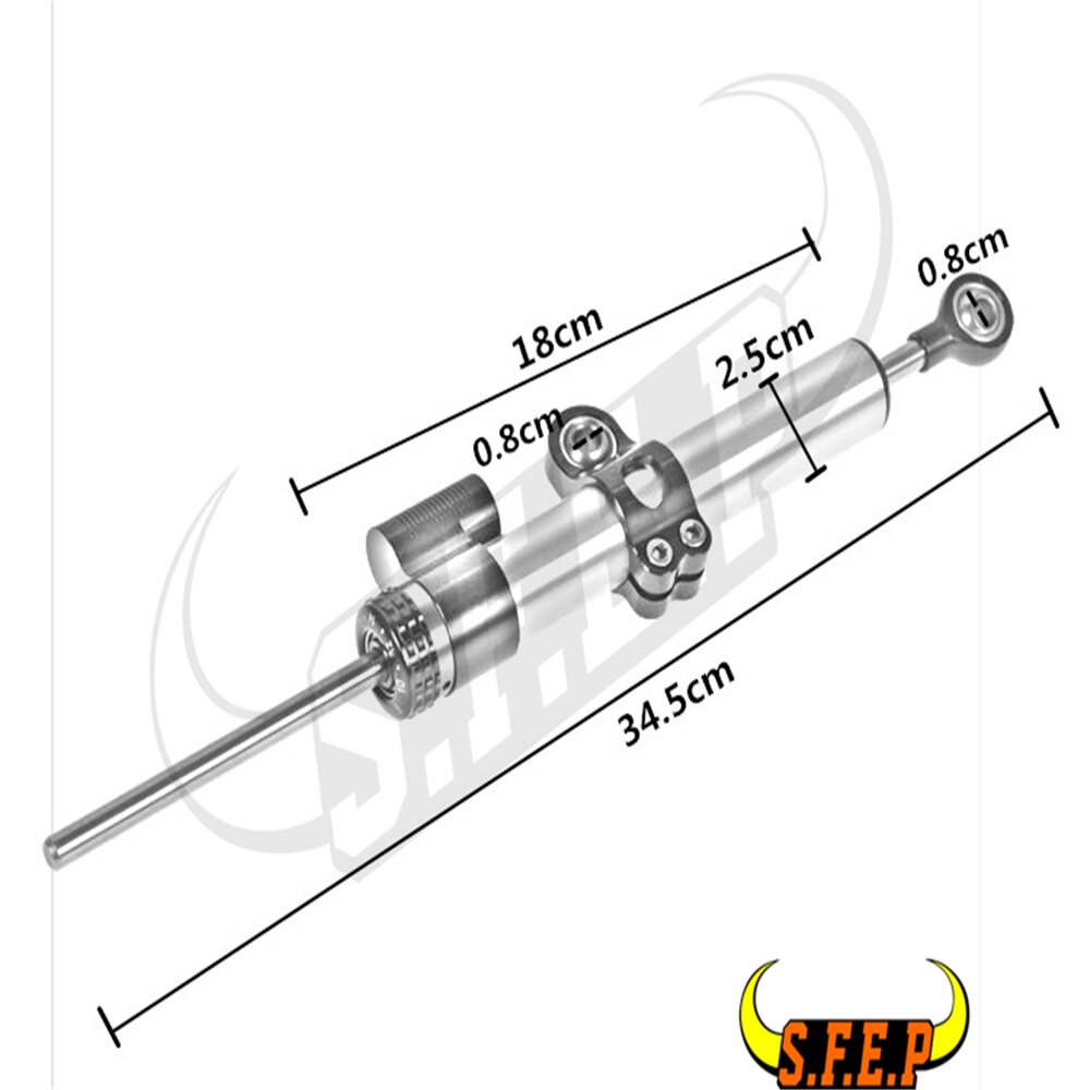 Uniwersalny CNC regulowany amortyzator kierownicy stabilizator wspornik dla Kawasaki Ninja 250 Ninja 300 Z250 Z300 ZX6R ZX10R Z750 GTR1400