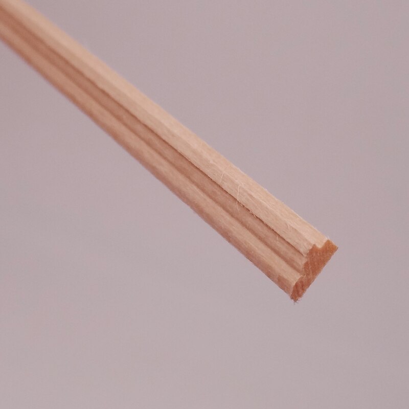 1:12 poppenhuis Mini Plain hout lijn poppenhuis accessoires decoratie model materiaal arc Taille lijn 60 cm