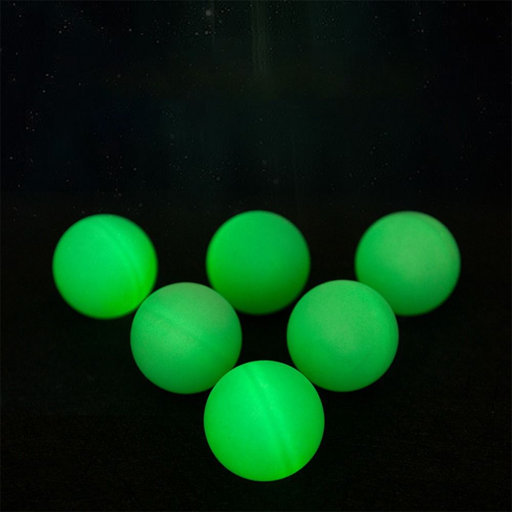 10 Stück neues Material leuchtende Tischtennis Ball abs langlebige Tischtennis weiße Bälle drinnen draussen Wettbewerbe hohe Elastizität Bälle
