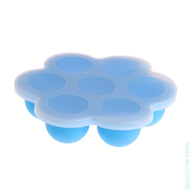 Children Like Baby Food Container Infant Fruit Breast Milk Storage Box Freezer Tray Crisper Convenient baby dishes: Blue