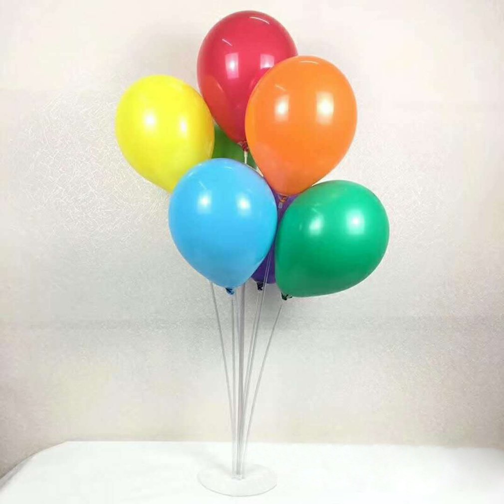 Table Floating Balloon Column Pole Support Base Bracket Clear Plastic Balloon Stick Birthday Party or Wedding Balloons Decor