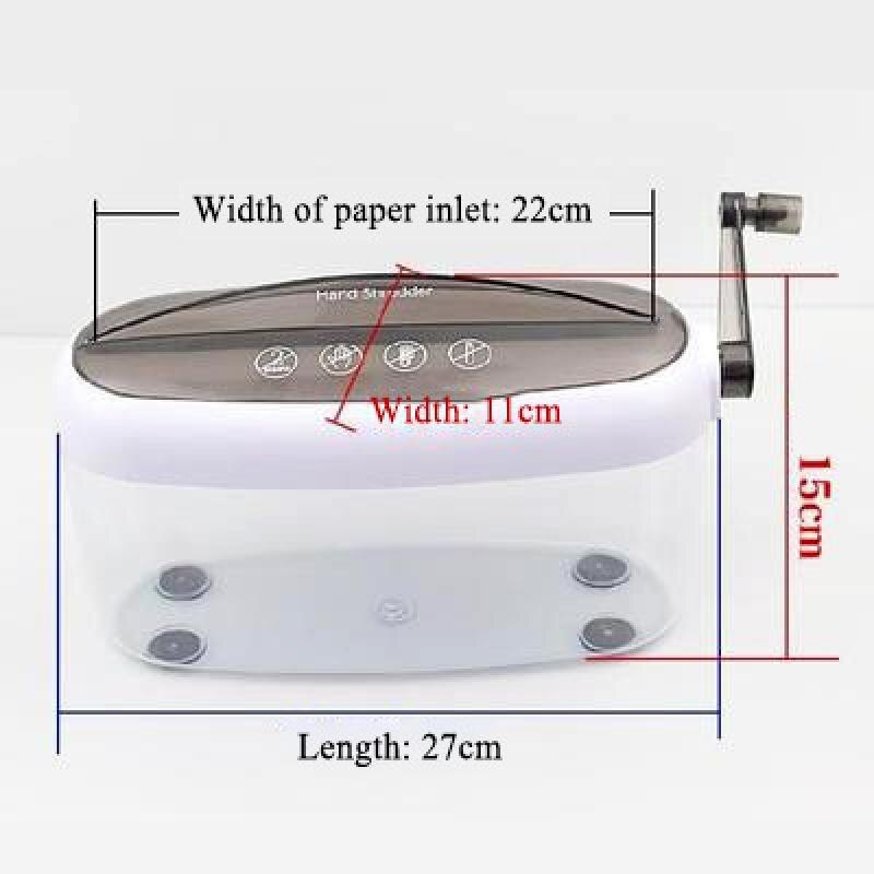 Mini Manual Small Paper Shredder Applicable Desktop Office A4 Paper Household Financial Bills File Hand Shredder