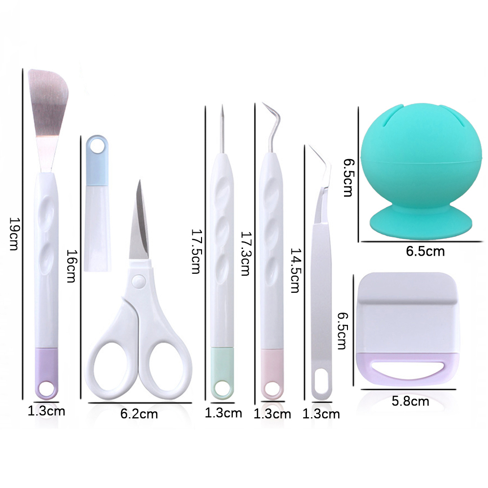 Vinyl Weeding Tools Set, Weeding Tool For Vinyl With Hook Weeder, Piecing Tool Vinyl, Starter Tool Kit For Cricut Joy