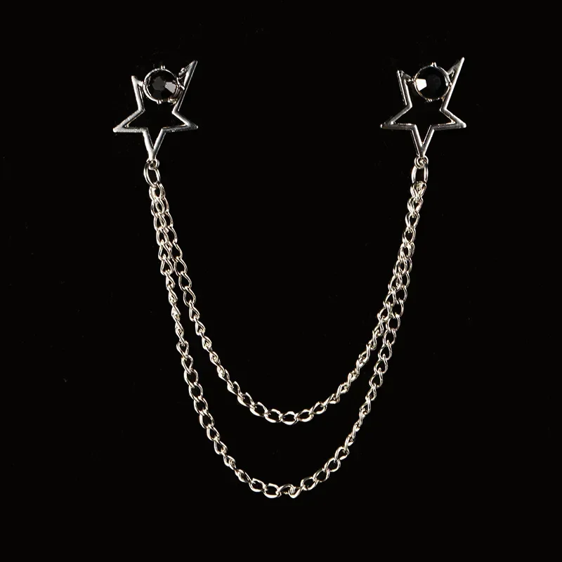 Broche Oiseau Étoile Clip Gland JOLapel Broche, Chemise Imbibée, Broches Vêtements, Accessoires Femme et Homme, ,: PLAQUÉ ARGENT