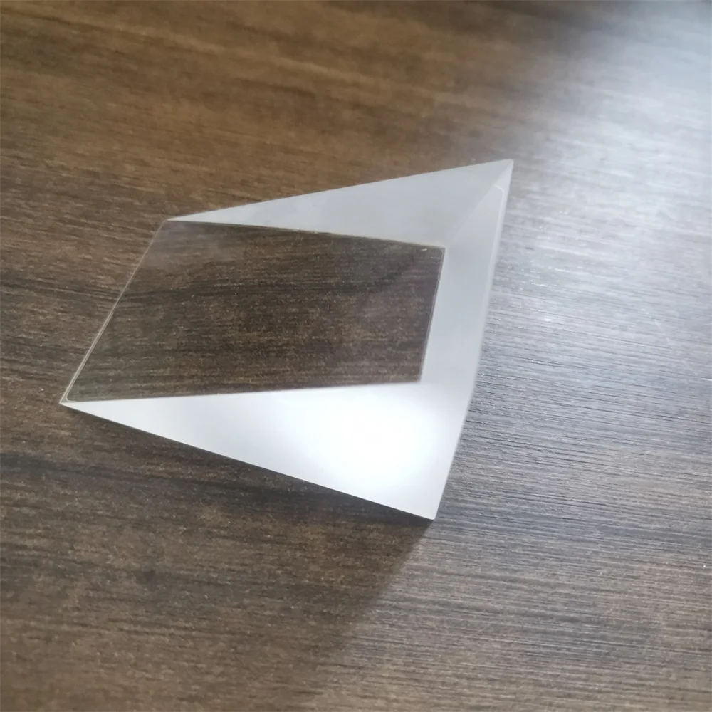 Optisch Glas Driehoekig Prisma Voor Schooloptica Licht-Wetenschappelijk Experiment Fysica Onderwijzend Licht