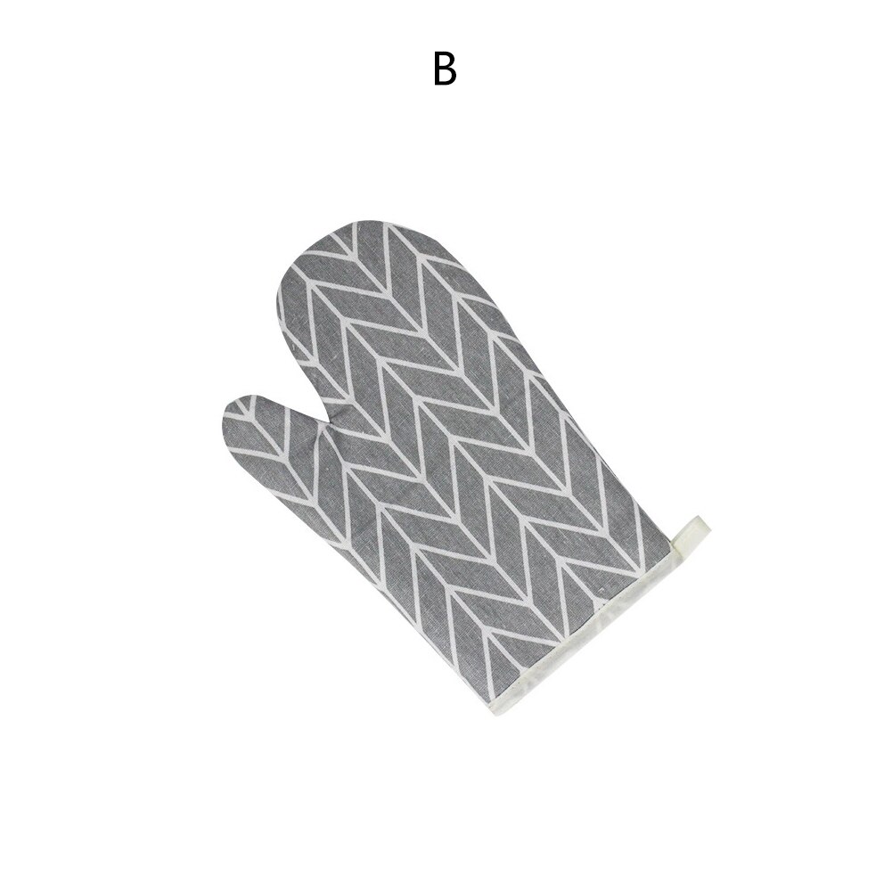 Guante de algodón para el horno guantes antideslizantes aislantes antideslizantes para cocina guante de horno microondas: B