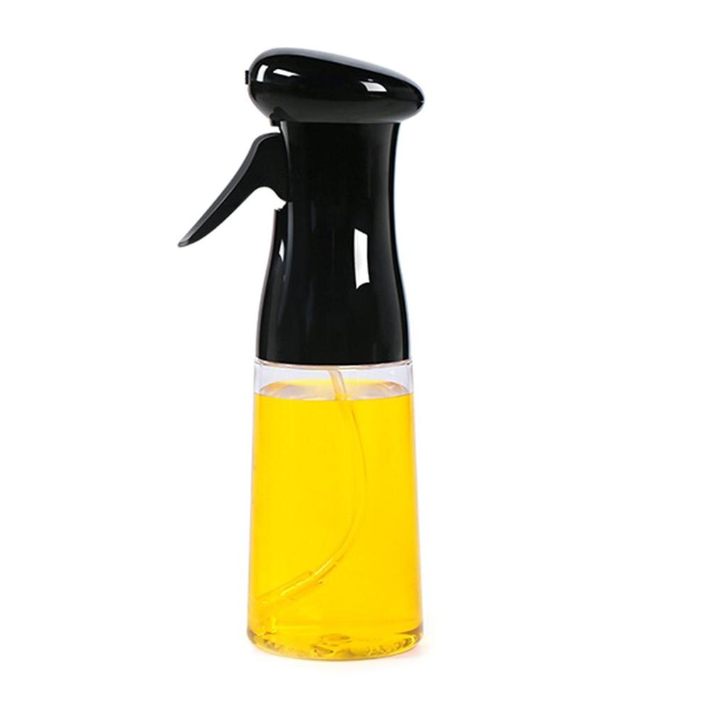 Olje sprayflaske kjøkken olivenolje spiselig olje spray vannkanne hjemme multifunksjon grillolje sprøyte fitness oljekontroll p: Svart
