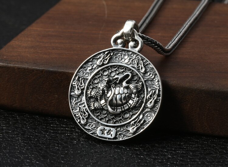 100% 925 silberne glückstier-anhänger, 925 sterling-tiger-drachen-anhänger, glücksbringer-anhänger