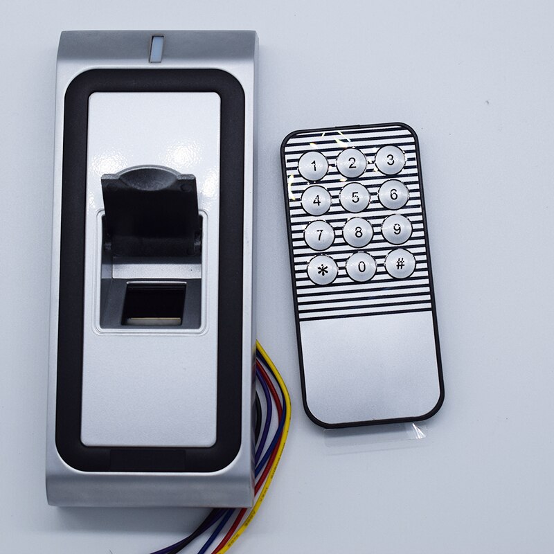 Full metal Fingerprint Biometric access control system rfid reader door access control +5pcs id card +5pcs id keyfob