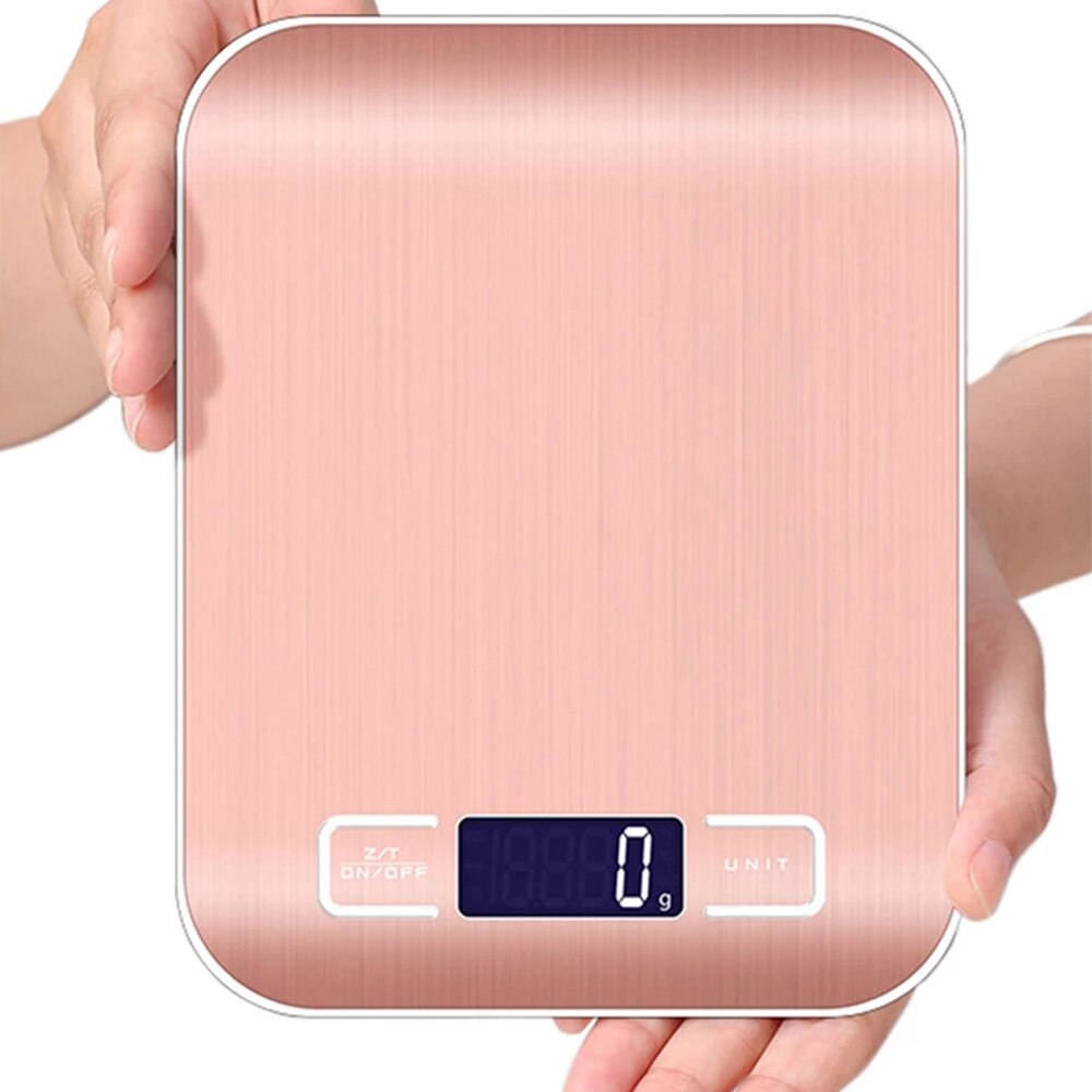 Báscula Digital de cocina para el hogar, balanza electrónica de acero inoxidable, herramientas de medición de peso g/kg/lb/oz/ml