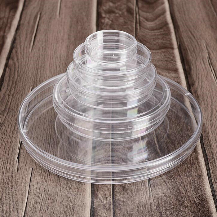 10 stks 30/60/70mm plastic petrischaal met cover Voor Lab Plaat Bacteriële Gist wetenschappelijke Supply