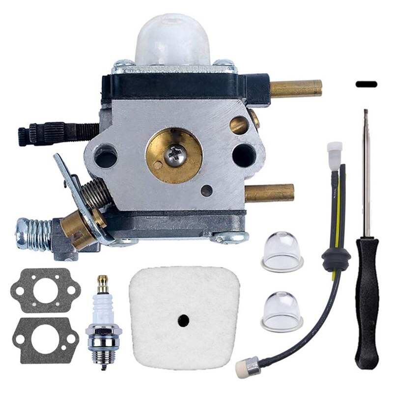 C1U-K54A Carburetor Repower for 2-Cycle Mantis 7222 7222M 7222E 7225 7230 7240 7920 7924 Tiller/Cultivator with Air Filter & Gas: Default Title