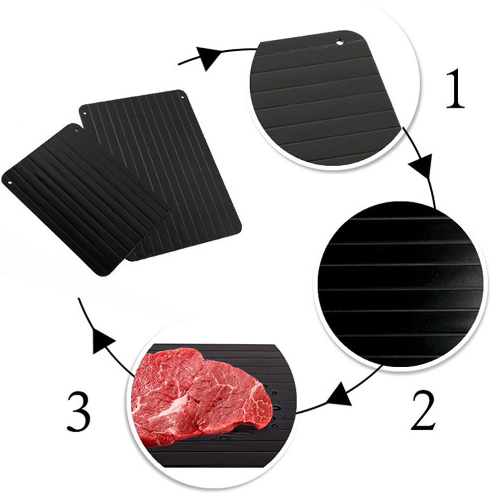 Fast Defrosting Tray Thawing Plate Portable Quickly for Food Defrost Meat Kitchen DNJ998
