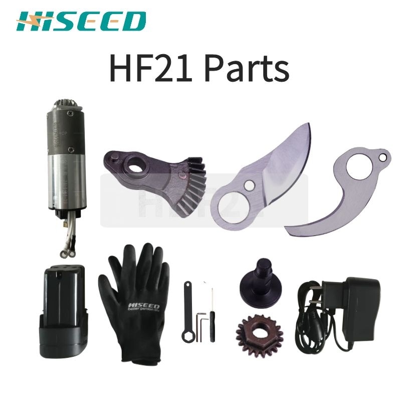 Hiseed HDF21 Beste Draadloze Elektrische Snoeischaar Onderdelen, Reserve Messen En Batterij