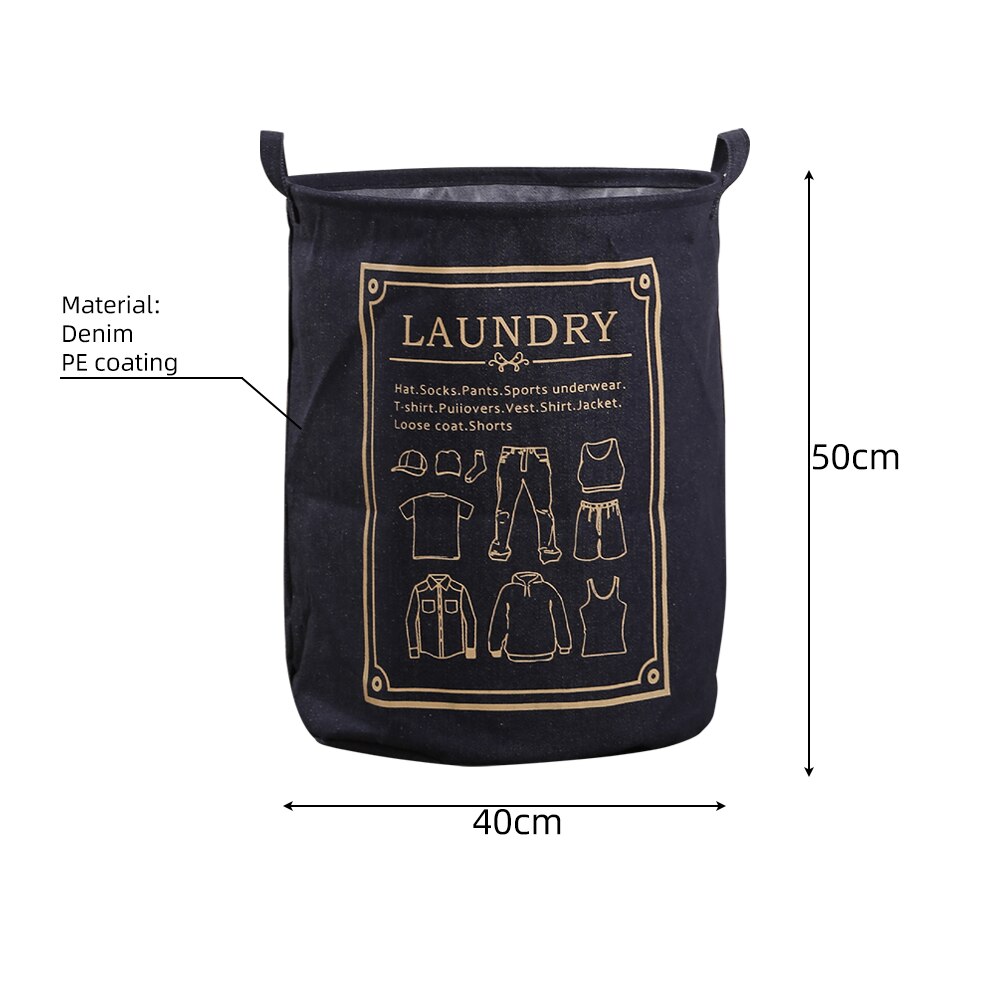 40x50cm Geometric Folding Laundry Basket Round Storage Bin Bag Hamper Collapsible Clothes Bucket Organizer Large Capacity