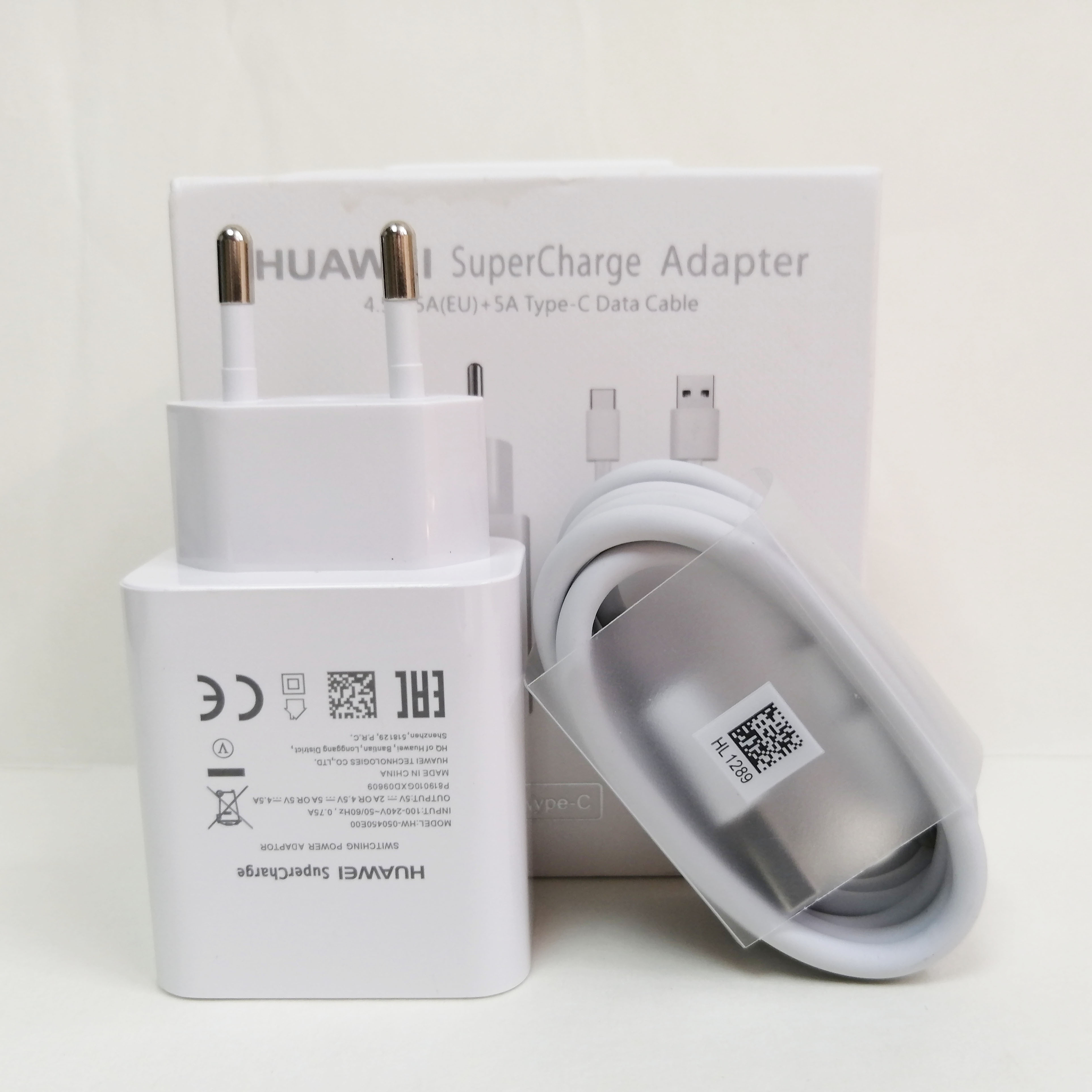 HUAWEI P30 Lite SuperCharge Fast Charger 5A Type C USB Cable For P9 P10 P20 Plus Mate 9 10 20 Pro 20X Honor 10 20 V20 V10: EU Chargerand Cable