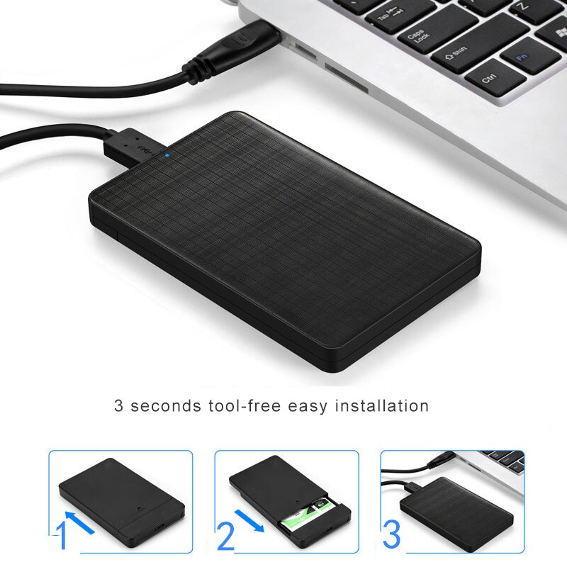 Draagbare Externe Hdd Enclousure 2.5 Inch Mobiele Usb-opslagapparaten Voor Laptop DJA99