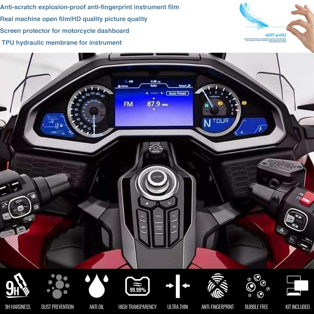 Motorcycle Cluster Scratch Protection Film Dashboard Instrument Speedometer Screen Sticker For Honda GOLDWING GL1800