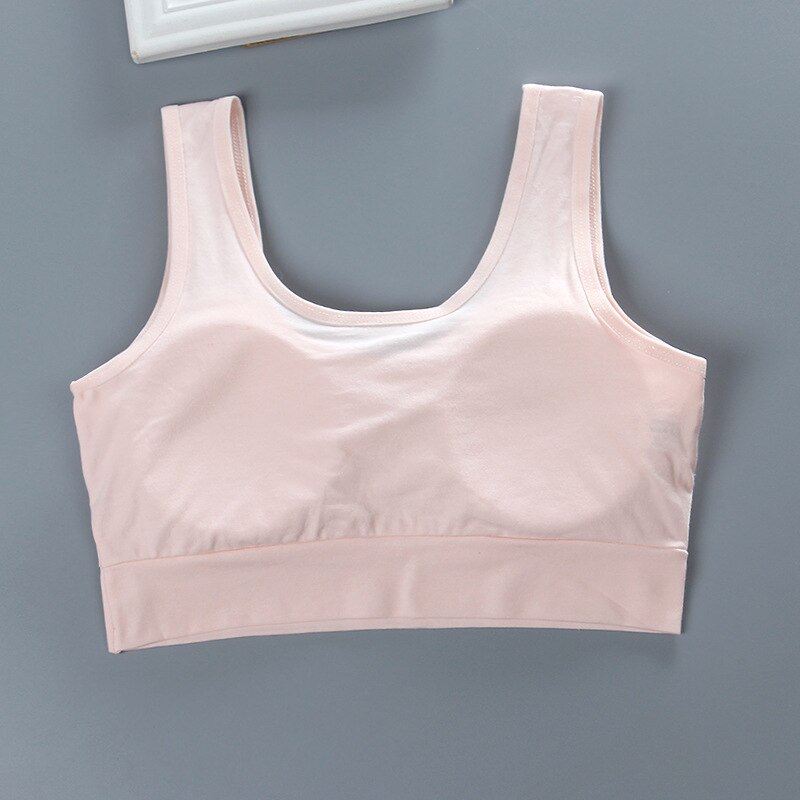 Girls bra vest cotton underwear middle school students 10-16 years old tube top sling sports bra 10 to 18 years old