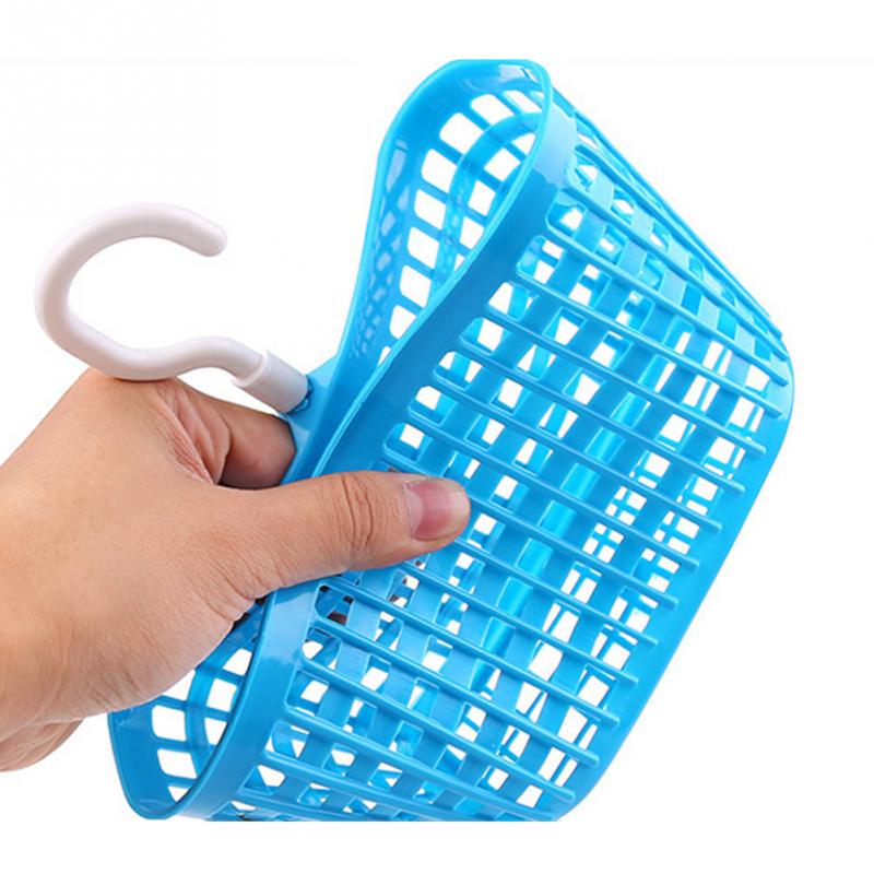 Bathroom Storage Cosmetic Toiletries Hanging Storage Basket Kitchen Plastic Storage Basket