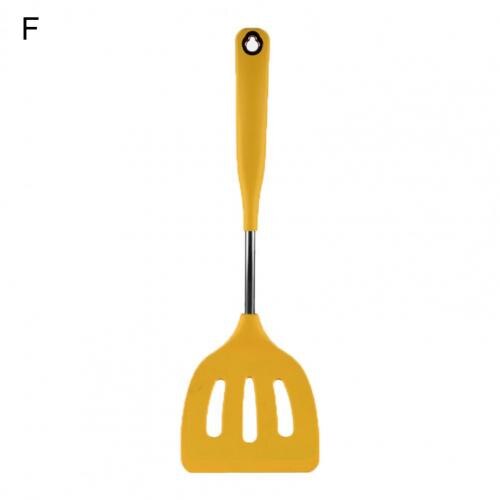 Cuillère à fente exquise, spatule de service, soupe passoire à riz louche passoire en Silicone: F