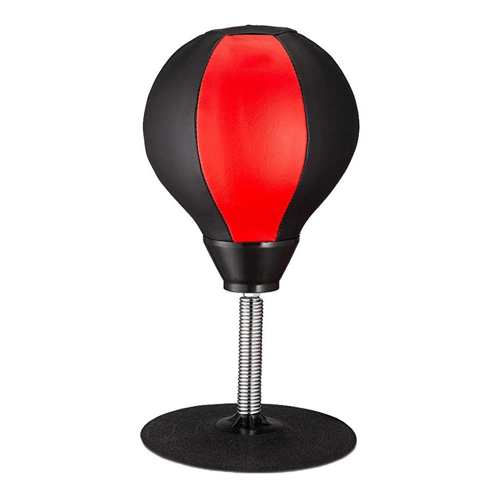 Ballon de boxe gonflable en PU, anti-Stress, poinçonnage, MMA, entraînement réflexe de vitesse, Muay Thai, équipement de sport et de Fitness: Black red