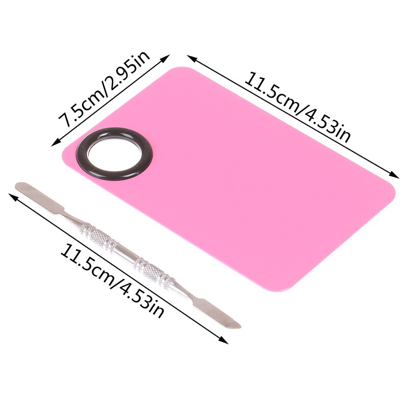1Pc acrylique mélange peinture dessiner Nail Art aquarelle plastique Palette plateau outil: RSF