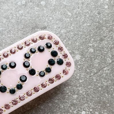 Roze Pailletten Bling Bling Leuke Haar Clip Zoete Preppy Kawayi Harajuku Stijlvolle Mode Haar Clips Belettering: Roze