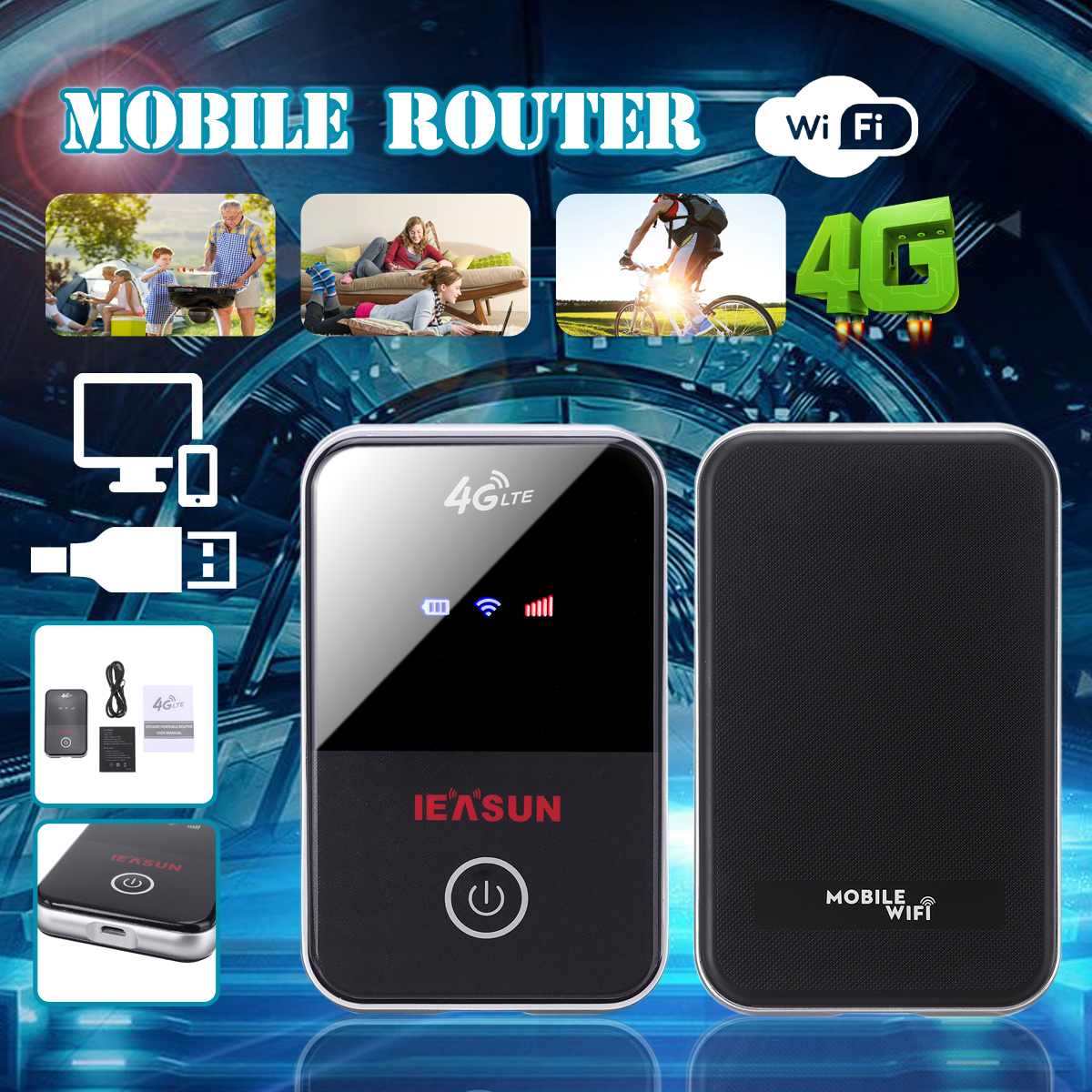 Wireless Portable Pocket Router Portable Pocket Wifi FDD B1 B3 B5 B8 WCDMA B1 B5 B8 Standard Sim Card 150mbps