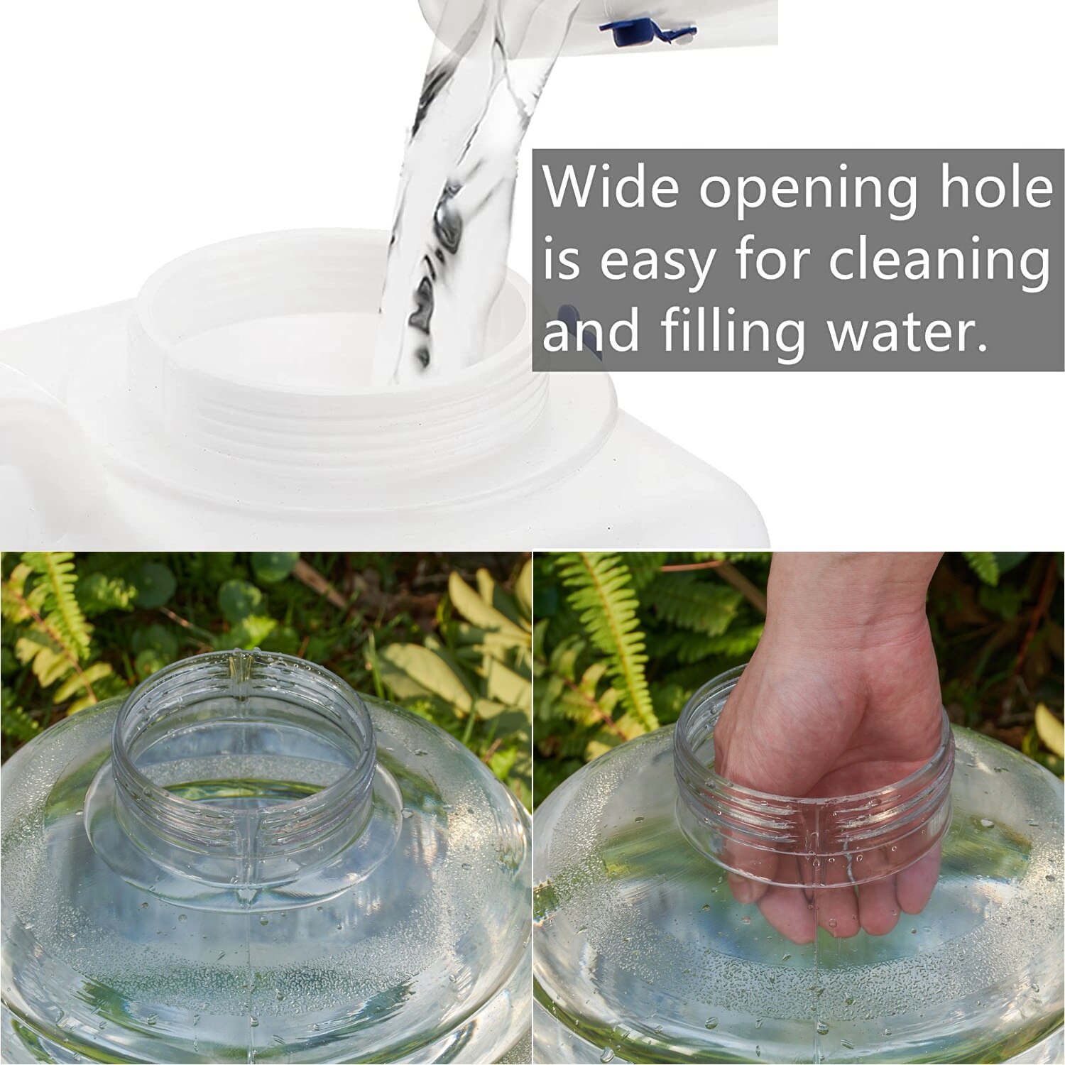 15L Litre Portable Water Container Jerry Can with Tap for Camping Picnic Water Storage Bottle Food Grade PC