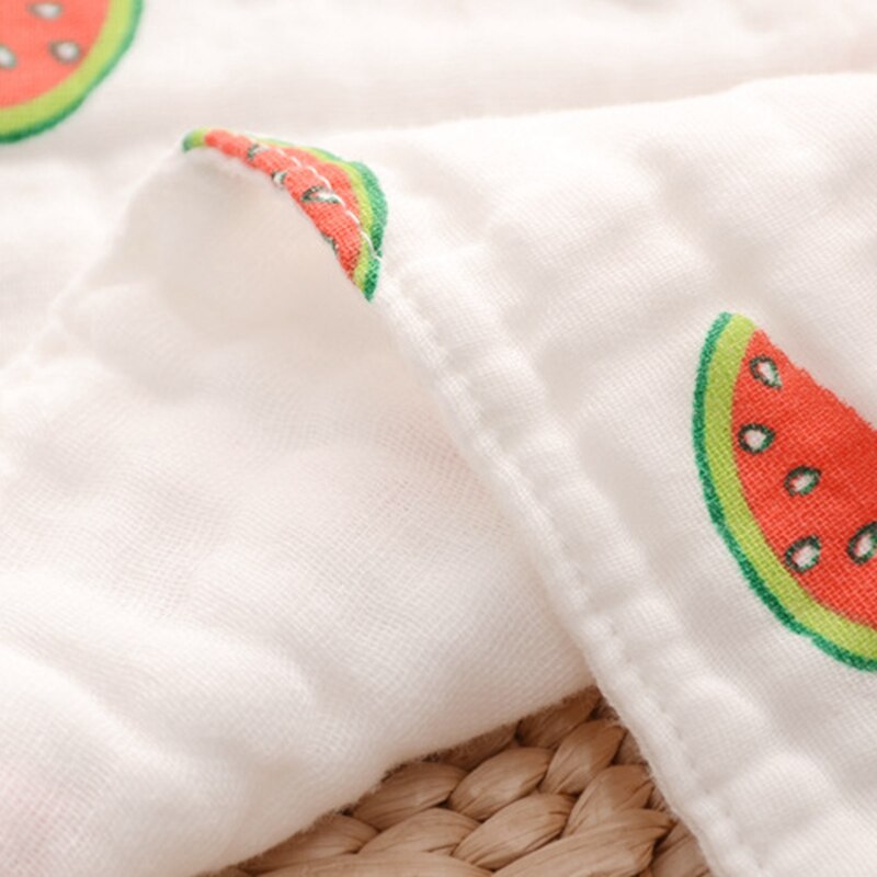 Muslin Baby Slabbers - Cartoon Dierenprint - Katoen Bandana Smock - Unisex Baby Spuugdoekjes
