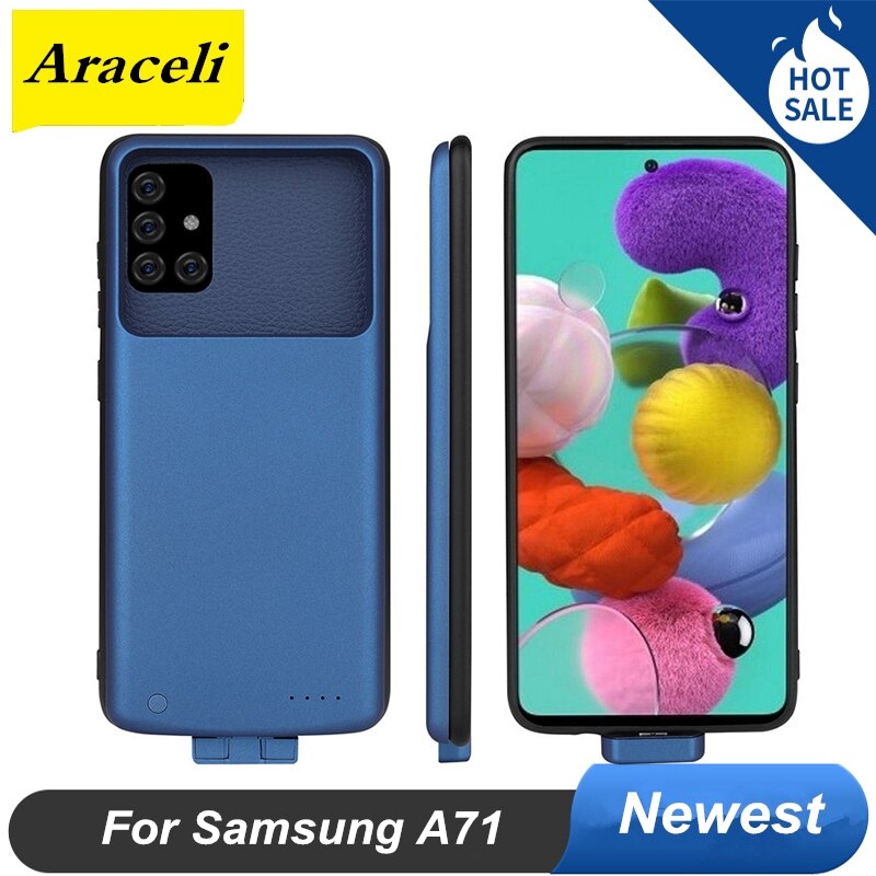 5000 Mah For Samsung Galaxy A71 Battery Case And Power Case Bank Smart For Samsung Galaxy A71 Battery Charger Case
