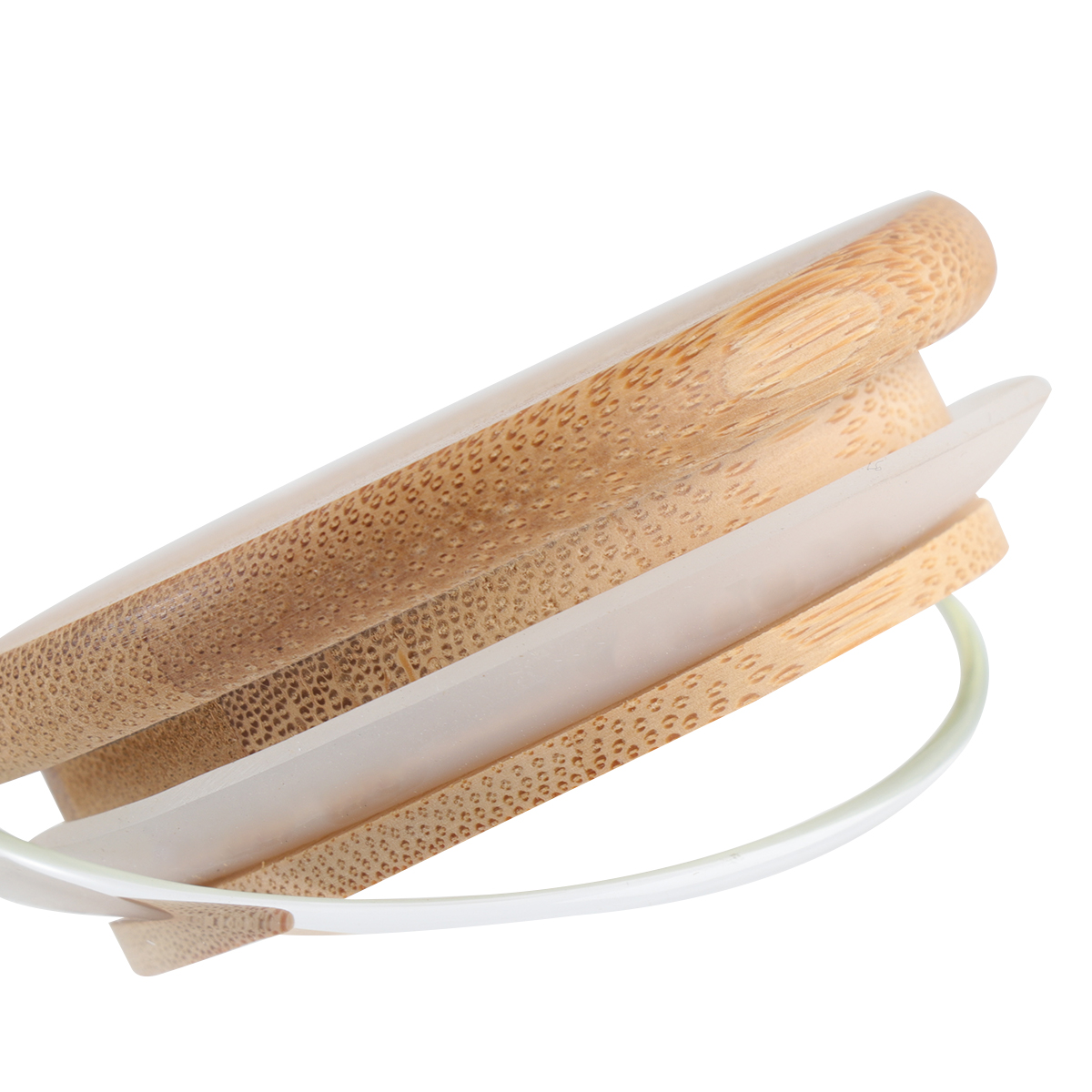 300ml Clear Glass Jar Airtight Food Storage Container Sealed Canister Bamboo Lid Tea Canister Glass Bottle Storage Vessel